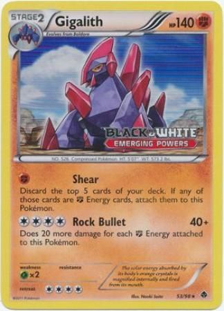Gigalith (53/98) (Prerelease Promo) [Black & White: Black Star Promos] - The Mythic Store | 24h Order Processing