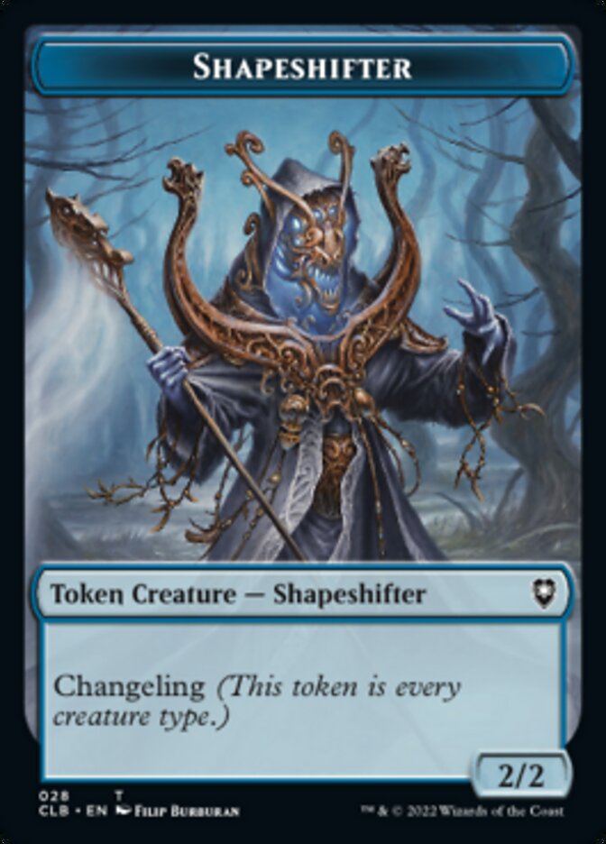 Shapeshifter (024) // Shapeshifter (028) Double-Sided Token [Commander Legends: Battle for Baldur's Gate Tokens] - The Mythic Store | 24h Order Processing