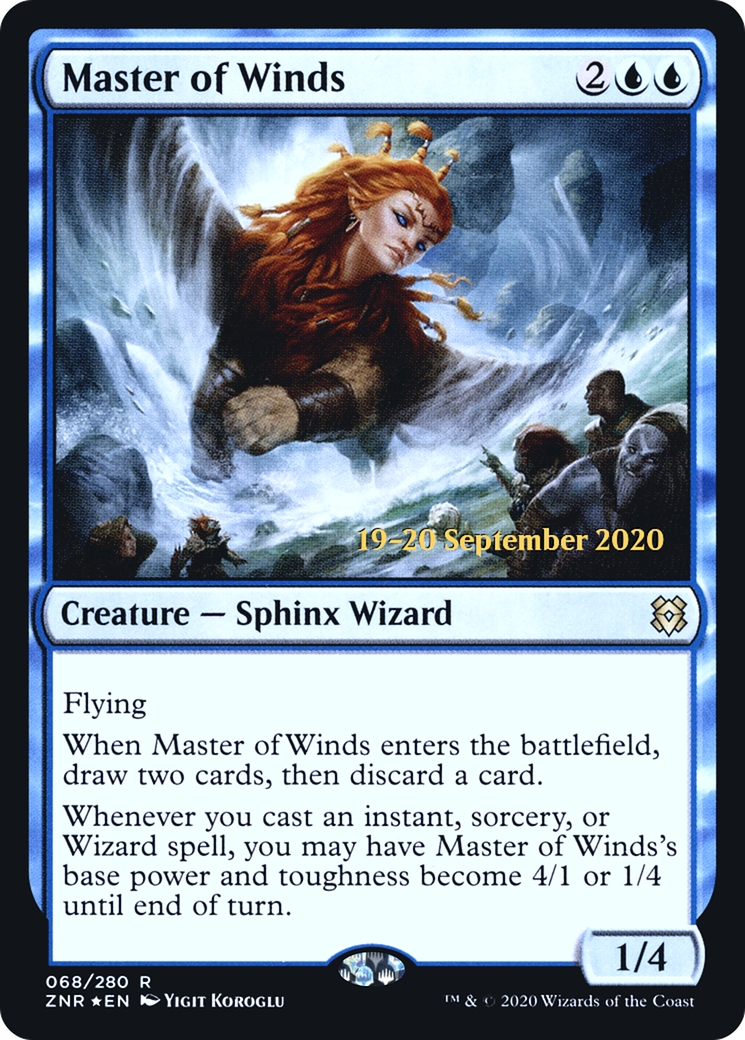Master of Winds [Zendikar Rising Prerelease Promos] - The Mythic Store | 24h Order Processing