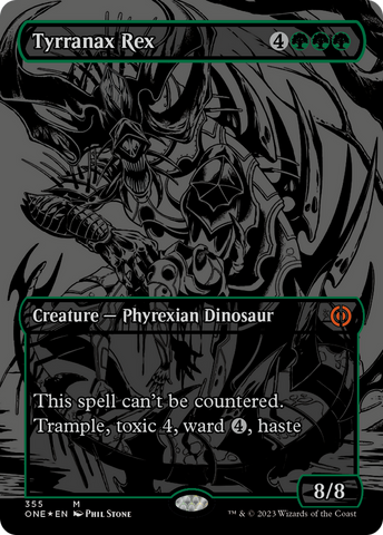 Tyrranax Rex (Oil Slick Raised Foil) [Phyrexia: All Will Be One] - The Mythic Store | 24h Order Processing