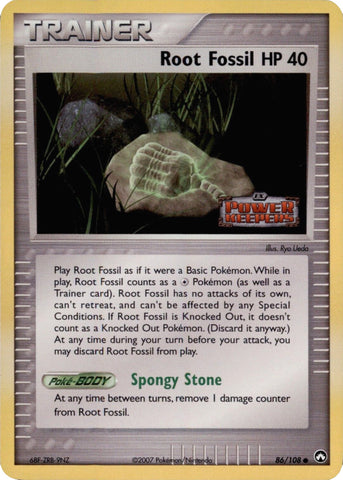 Root Fossil (86/108) (Stamped) [EX: Power Keepers] - The Mythic Store | 24h Order Processing