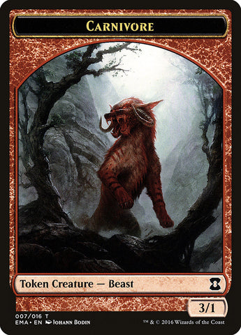Carnivore Token [Eternal Masters Tokens] - The Mythic Store | 24h Order Processing