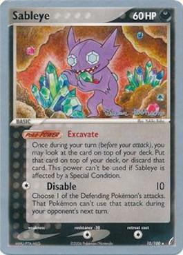 Sableye (10/100) (Intimidation - Tristan Robinson) [World Championships 2008] - The Mythic Store | 24h Order Processing