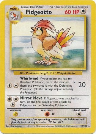 Pidgeotto (22/102) [Base Set Unlimited] - The Mythic Store | 24h Order Processing
