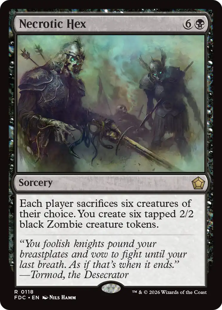 Necrotic Hex [Foundations Commander] - The Mythic Store | 24h Order Processing