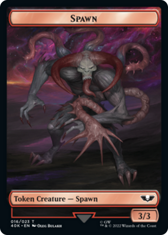 Spawn // Blue Horror Double-Sided Token [Warhammer 40,000 Tokens] - The Mythic Store | 24h Order Processing
