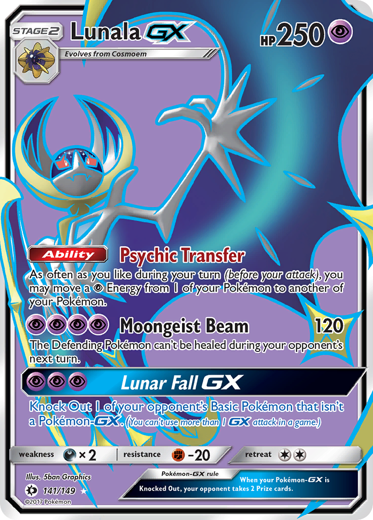 Lunala GX (141/149) [Sun & Moon: Base Set] - The Mythic Store | 24h Order Processing