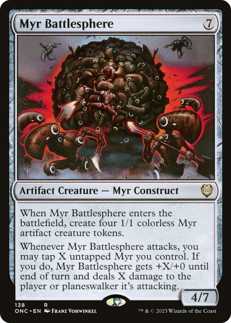Myr Battlesphere [Phyrexia: All Will Be One Commander] - The Mythic Store | 24h Order Processing