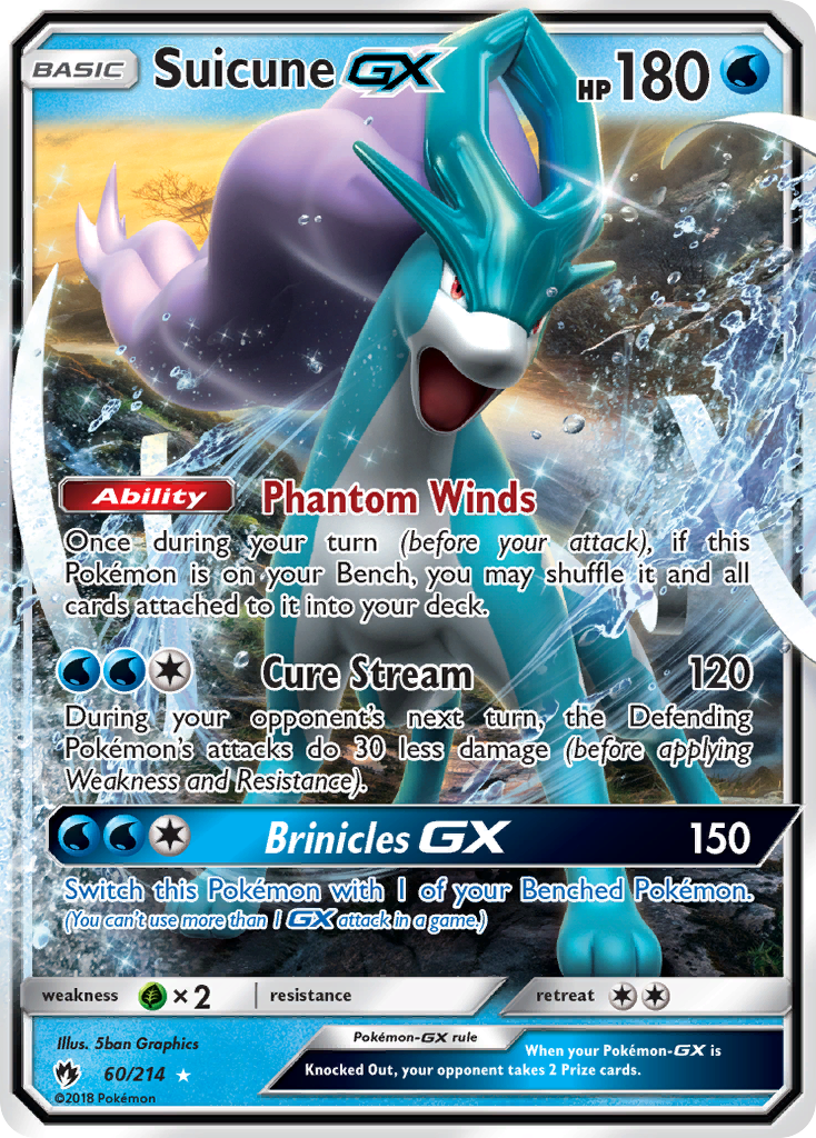 Suicune GX (60/214) [Sun & Moon: Lost Thunder] - The Mythic Store | 24h Order Processing