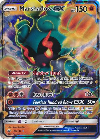 Marshadow GX (80/147) (Jumbo Card) [Sun & Moon: Burning Shadows] - The Mythic Store | 24h Order Processing