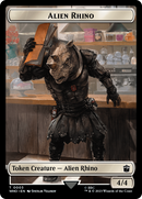 Alien Rhino // Alien Warrior Double-Sided Token [Doctor Who Tokens] - The Mythic Store | 24h Order Processing