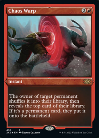 Chaos Warp (Foil Etched) [Double Masters 2022] - The Mythic Store | 24h Order Processing
