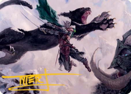 Drizzt Do'Urden Art Card (Gold-Stamped Signature) [Dungeons & Dragons: Adventures in the Forgotten Realms Art Series] - The Mythic Store | 24h Order Processing
