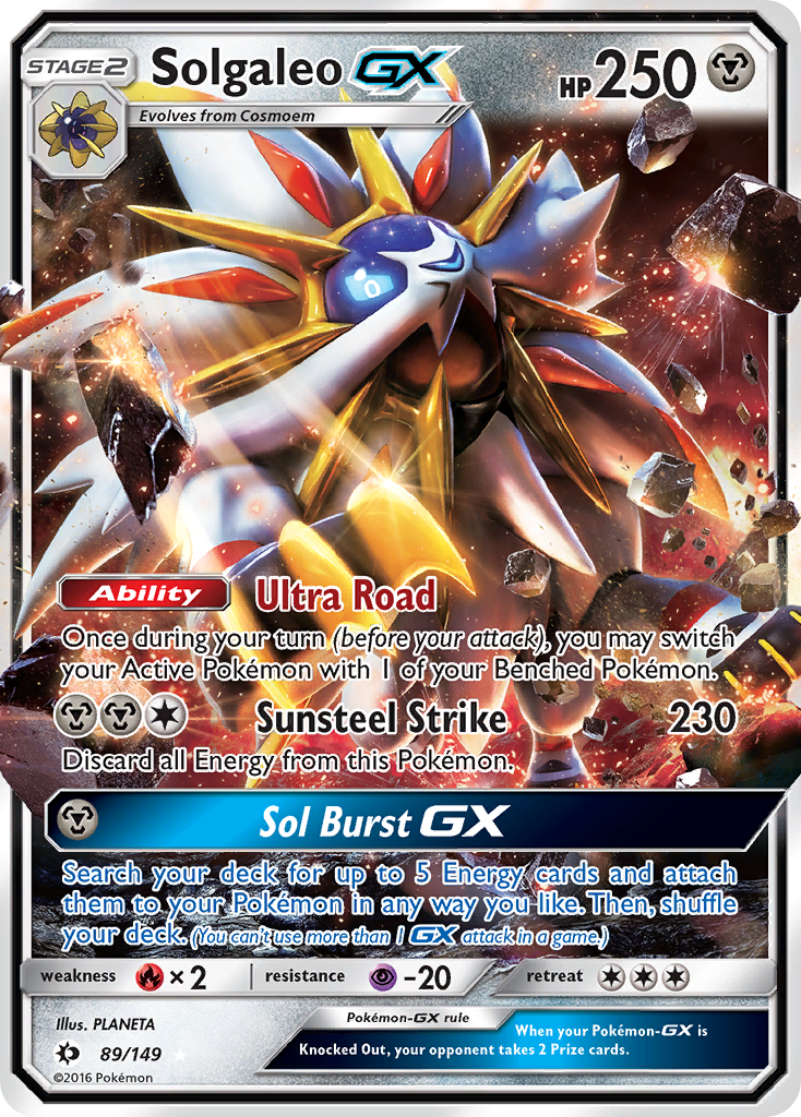 Solgaleo GX (89/149) [Sun & Moon: Base Set] - The Mythic Store | 24h Order Processing