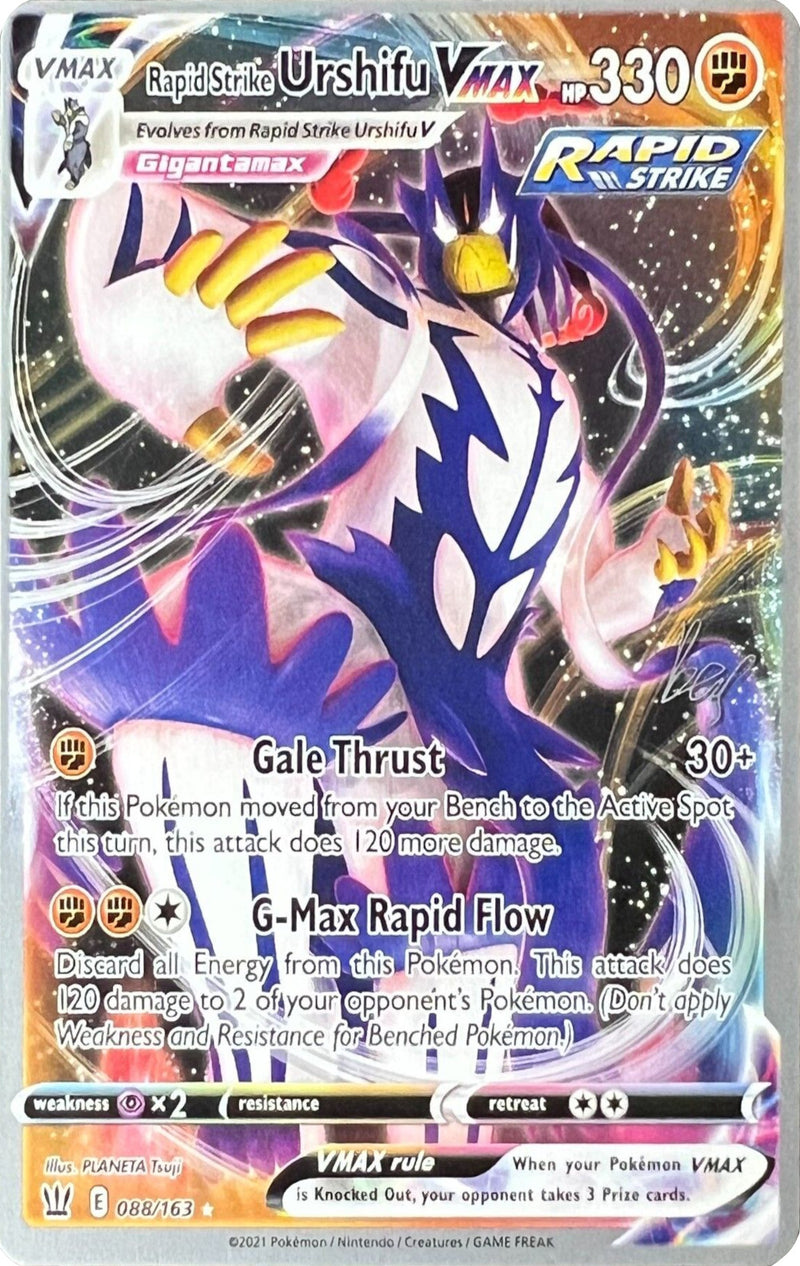 Rapid Strike Urshifu VMAX (088/163) (Cheryl Again - Sebastian Lashmet) [World Championships 2022] - The Mythic Store | 24h Order Processing