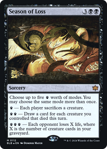 Season of Loss [Bloomburrow Prerelease Promos] - The Mythic Store | 24h Order Processing