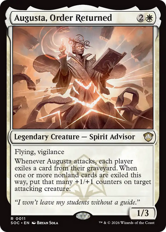 Augusta, Order Returned [Secrets of Strixhaven Commander] - The Mythic Store | 24h Order Processing
