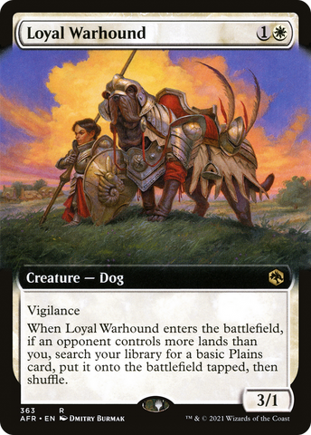 Loyal Warhound (Extended Art) [Dungeons & Dragons: Adventures in the Forgotten Realms] - The Mythic Store | 24h Order Processing