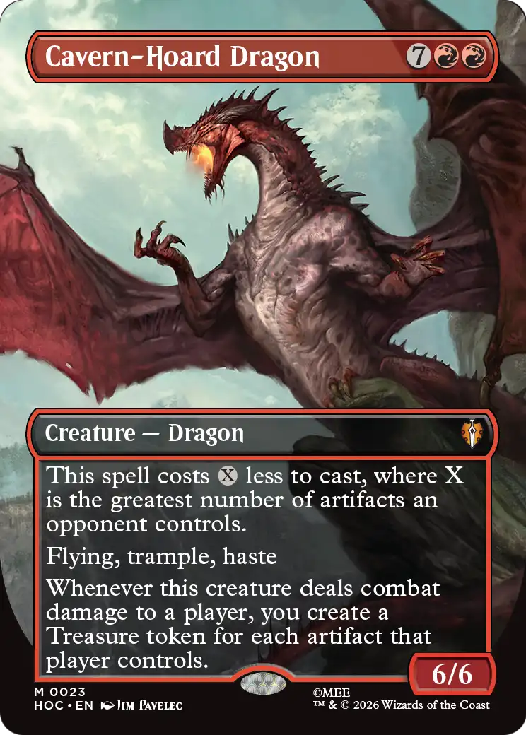 Cavern-Hoard Dragon (Borderless) [The Hobbit: Eternal-Legal] - The Mythic Store | 24h Order Processing