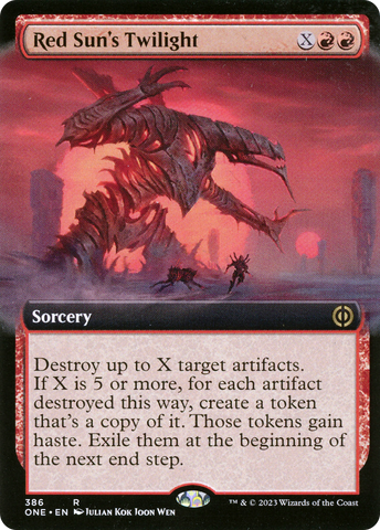 Red Sun's Twilight (Extended Art) [Phyrexia: All Will Be One] - The Mythic Store | 24h Order Processing