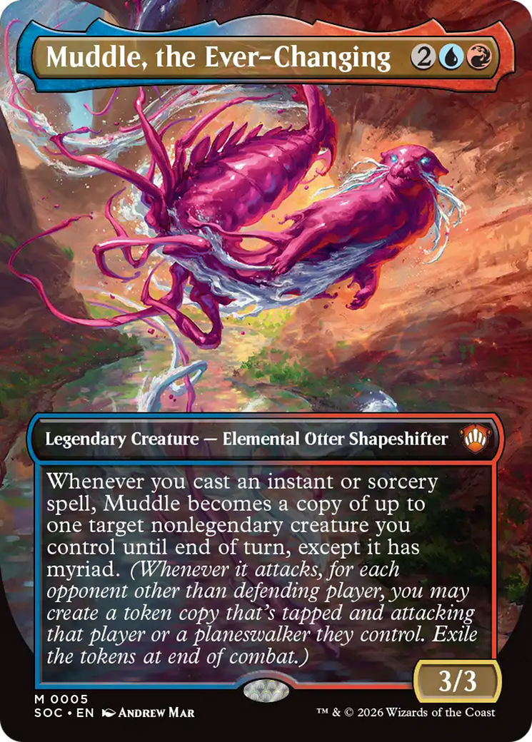 Muddle, the Ever-Changing (Borderless) [Secrets of Strixhaven Commander] - The Mythic Store | 24h Order Processing