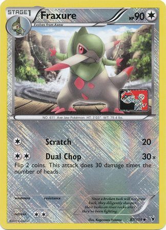 Fraxure (87/101) (League Promo) [Black & White: Noble Victories] - The Mythic Store | 24h Order Processing