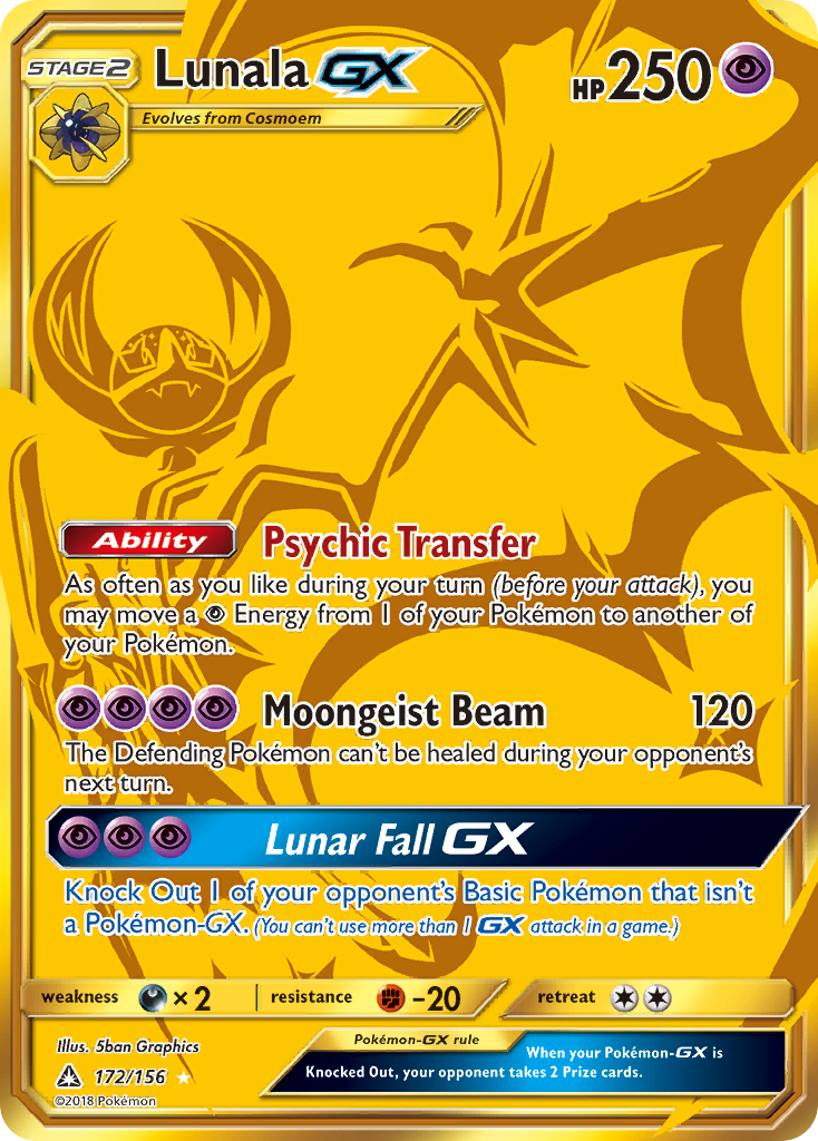 Lunala GX (172/156) [Sun & Moon: Ultra Prism] - The Mythic Store | 24h Order Processing