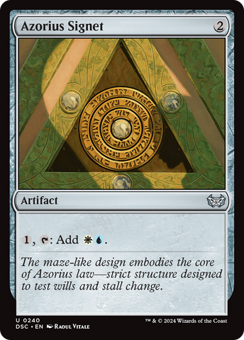 Azorius Signet [Duskmourn: House of Horror Commander] - The Mythic Store | 24h Order Processing