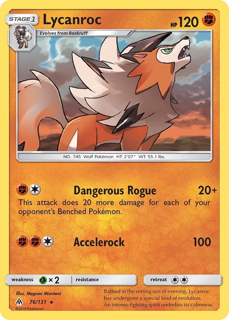 Lycanroc (76/131) (Theme Deck Exclusive) [Sun & Moon: Forbidden Light] - The Mythic Store | 24h Order Processing
