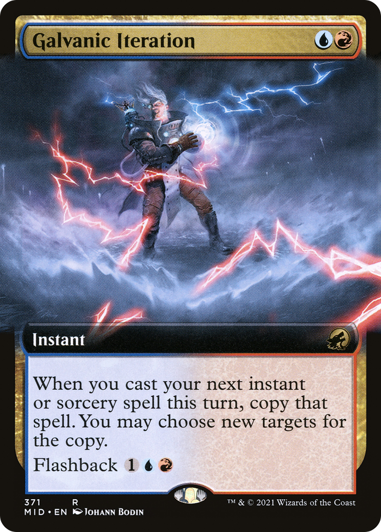 Galvanic Iteration (Extended Art) [Innistrad: Midnight Hunt] - The Mythic Store | 24h Order Processing