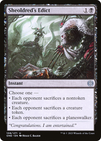 Sheoldred's Edict [Phyrexia: All Will Be One] - The Mythic Store | 24h Order Processing