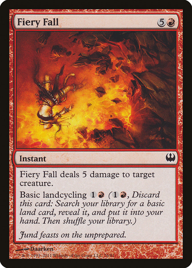 Fiery Fall [Duel Decks: Knights vs. Dragons] - The Mythic Store | 24h Order Processing