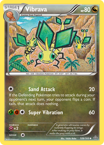 Vibrava (109/160) [XY: Primal Clash] - The Mythic Store | 24h Order Processing