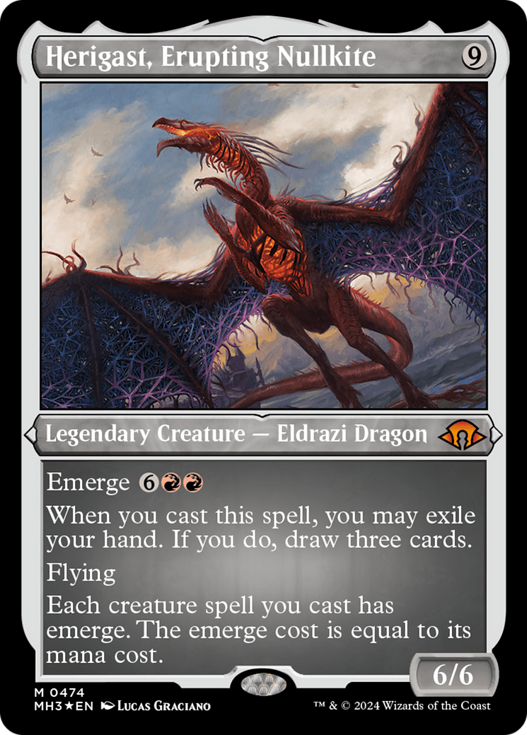 Herigast, Erupting Nullkite (Foil Etched) [Modern Horizons 3] - The Mythic Store | 24h Order Processing