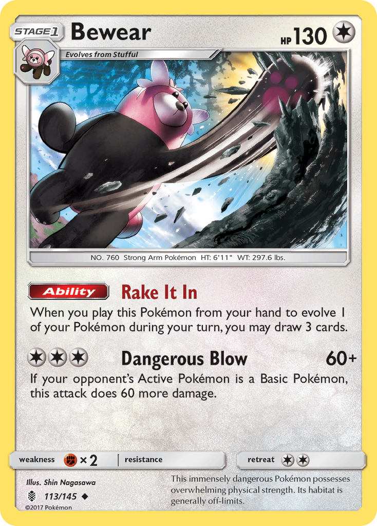 Bewear (113/145) [Sun & Moon: Guardians Rising] - The Mythic Store | 24h Order Processing