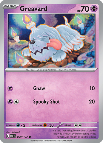 Greavard (099/197) [Scarlet & Violet: Obsidian Flames] - The Mythic Store | 24h Order Processing