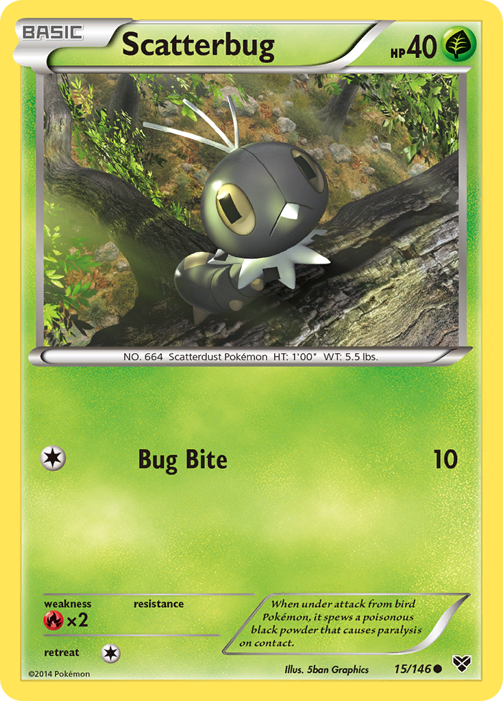Scatterbug (15/146) [XY: Base Set] - The Mythic Store | 24h Order Processing