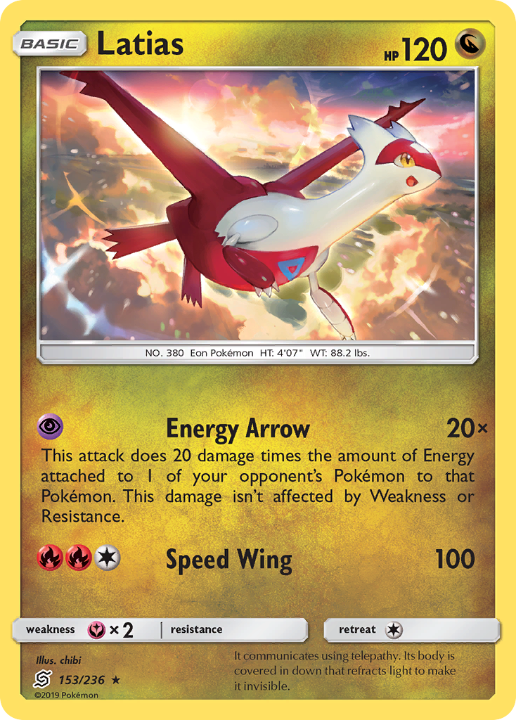 Latias (153/236) [Sun & Moon: Unified Minds] - The Mythic Store | 24h Order Processing