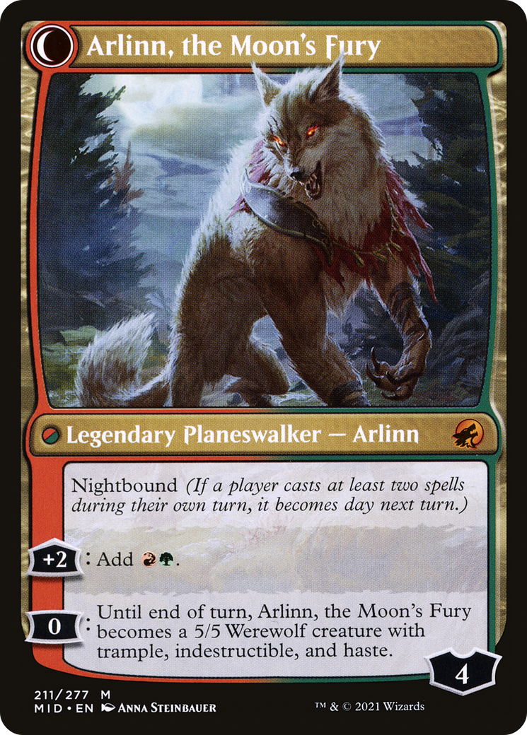 Arlinn, the Pack's Hope // Arlinn, the Moon's Fury [Secret Lair: From Cute to Brute] - The Mythic Store | 24h Order Processing