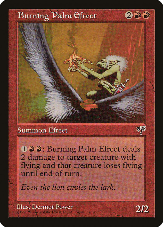 Burning Palm Efreet [Mirage] - The Mythic Store | 24h Order Processing