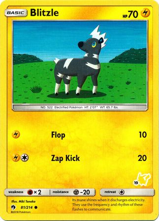 Blitzle (81/214) (Pikachu Stamp #19) [Battle Academy 2020] - The Mythic Store | 24h Order Processing