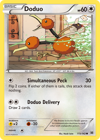 Doduo (115/162) [XY: BREAKthrough] - The Mythic Store | 24h Order Processing