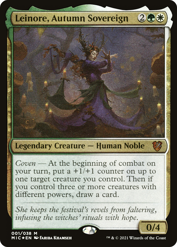 Leinore, Autumn Sovereign (Display Commander) [Innistrad: Midnight Hunt Commander] - The Mythic Store | 24h Order Processing