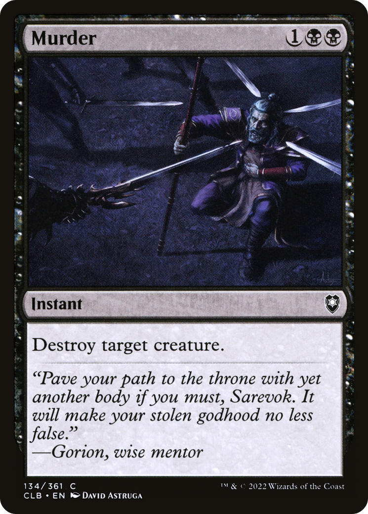 Murder [Commander Legends: Battle for Baldur's Gate] - The Mythic Store | 24h Order Processing