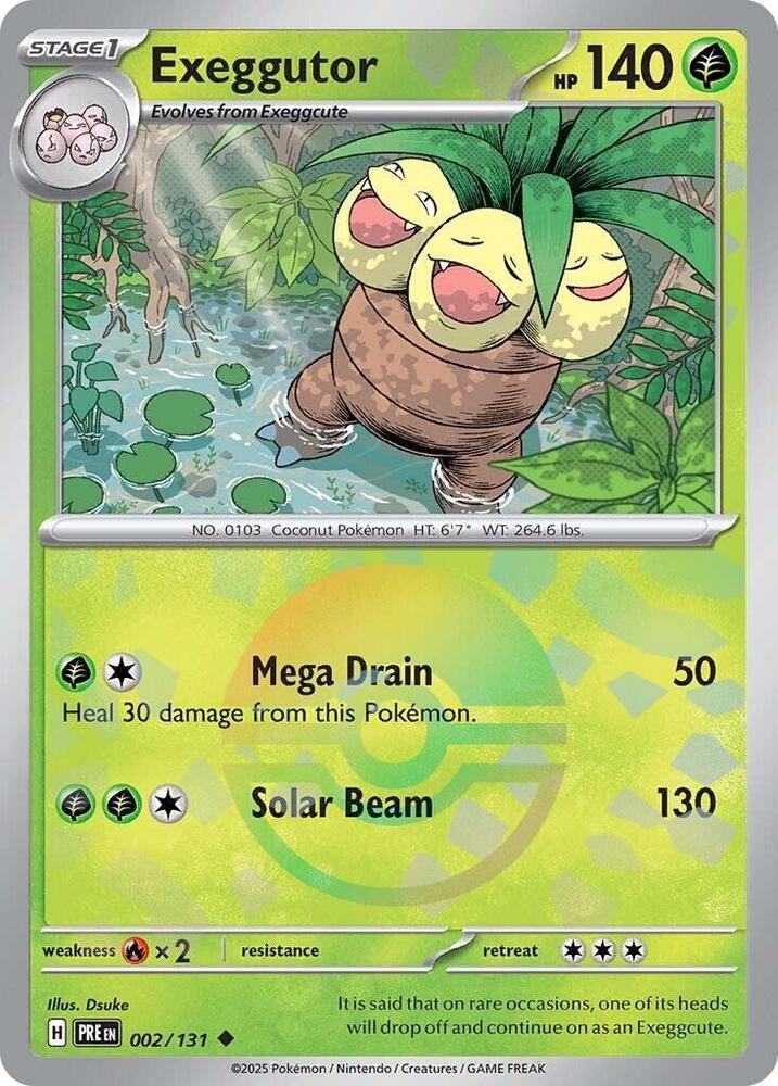Exeggutor (002/131) (Poke Ball Pattern) [Scarlet & Violet: Prismatic Evolutions] - The Mythic Store | 24h Order Processing