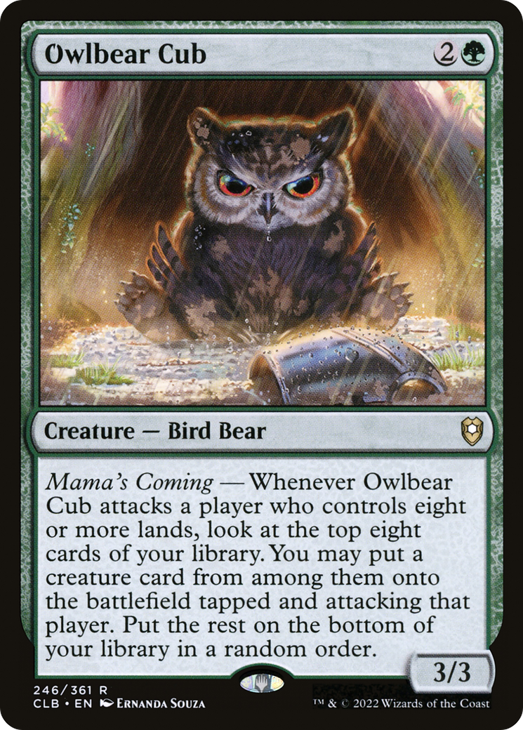 Owlbear Cub [Commander Legends: Battle for Baldur's Gate] - The Mythic Store | 24h Order Processing