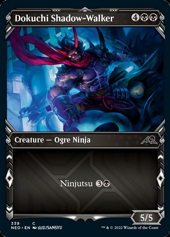 Dokuchi Shadow-Walker (Showcase Ninja) [Kamigawa: Neon Dynasty] - The Mythic Store | 24h Order Processing