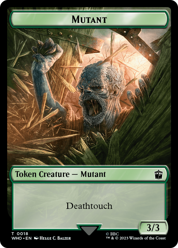 Mutant // Alien Insect Double-Sided Token [Doctor Who Tokens] - The Mythic Store | 24h Order Processing