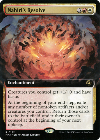 Nahiri's Resolve (Extended Art) [March of the Machine: The Aftermath] - The Mythic Store | 24h Order Processing