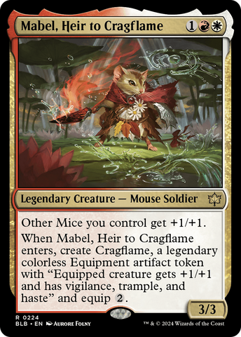 Mabel, Heir to Cragflame [Bloomburrow] - The Mythic Store | 24h Order Processing
